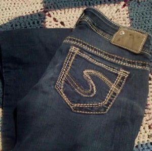 Ladies Silver Jeans
